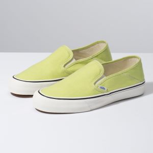 Vans Erkek Kaykay Ayakkabısı Salt Wash Slip-On SF Turuncu Açık Yeşil | 11105-516